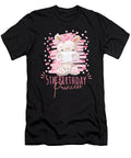 5th Birthday Princess Girl 5 Years Old Hippo Lover Bday Graphic Art Grabitees T-Shirt