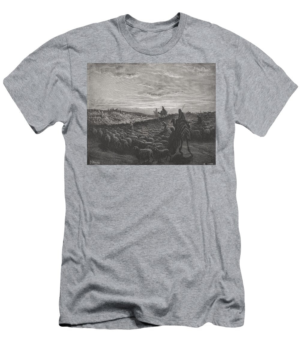 Abraham Journeying Into the Land of Canaan Gustave Dore T-Shirt