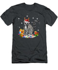 Christmas Lemur Funny Santa Reindeer Lemur Lover Sterling British T-Shirt