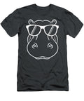 Cool Hippo Design Cute Hippopotamus Wunglass Doirea Hiza T-Shirt