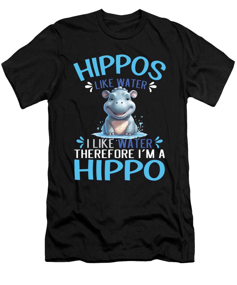 Hippopotamus Funny Hippo Hippos Lover Me T-Shirt