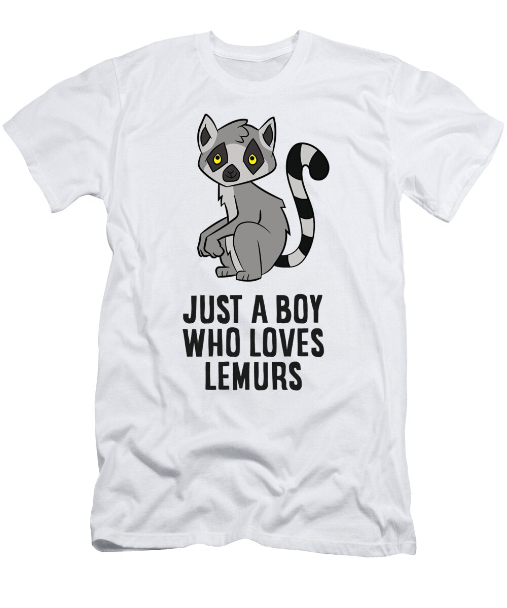 Just a Boy Who Loves Lemurs Eq Designs T-Shirt