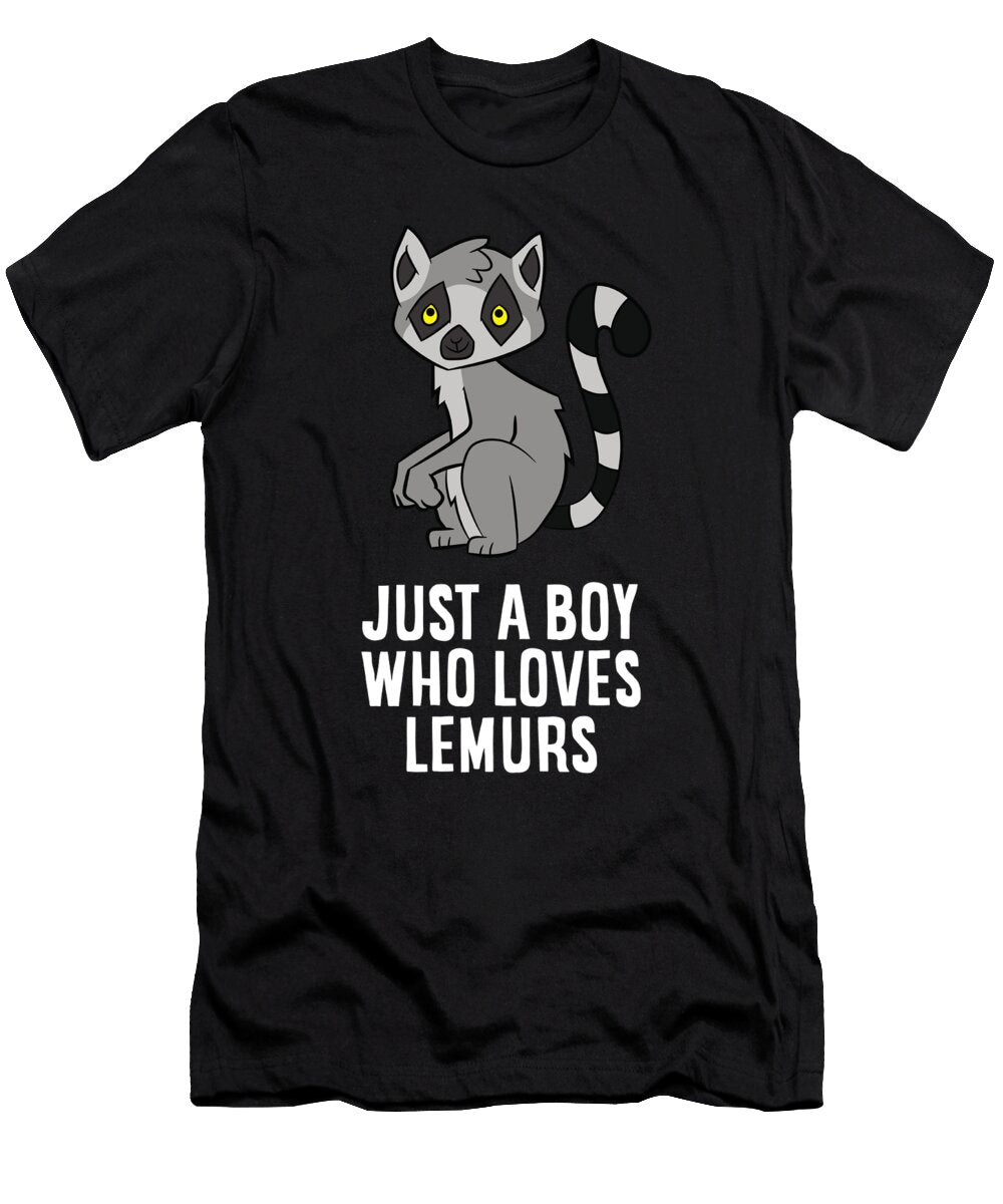 Just a Boy Who Loves Lemurs Love Lemurs Eq Designs T-Shirt