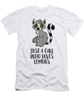 Just a Girl Who Loves Lemurs Eq Designs T-Shirt