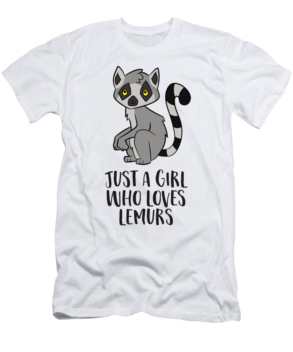 Just a Girl Who Loves Lemurs Eq Designs T-Shirt
