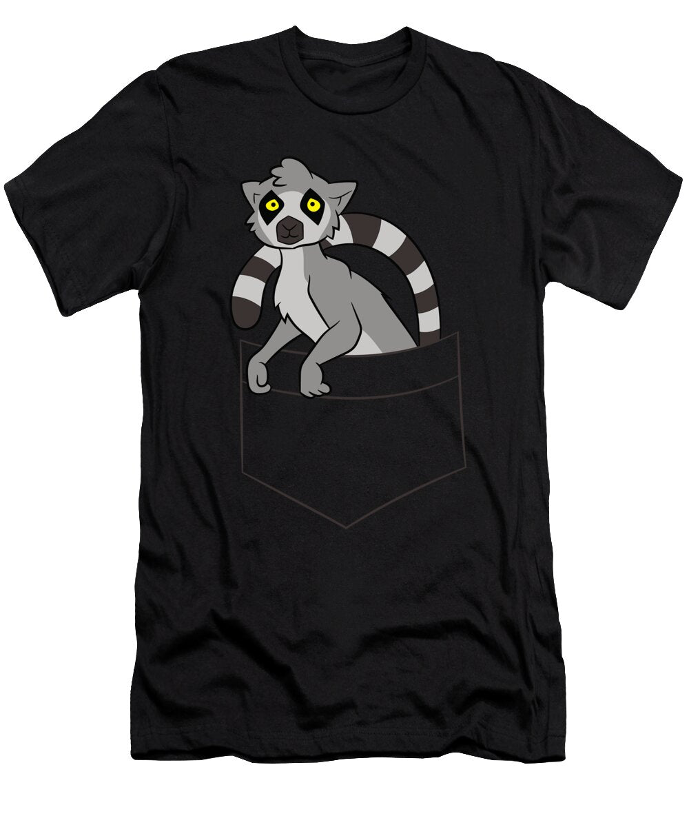 Lemur in the Pocket Funny Lemurs Eq Designs T-Shirt