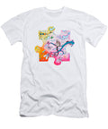 Original Lemur Puzzle Piece Painting Endangered Animal Whimsical Pop Art a Never Ending Story Megan Duncanson T-Shirt