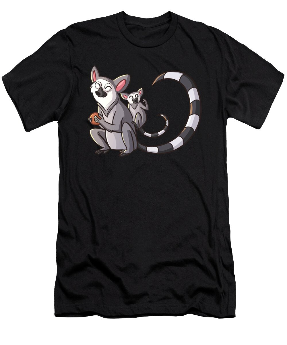 Rainforest Animals Lemur Gift for Children Licensed Art T-Shirt