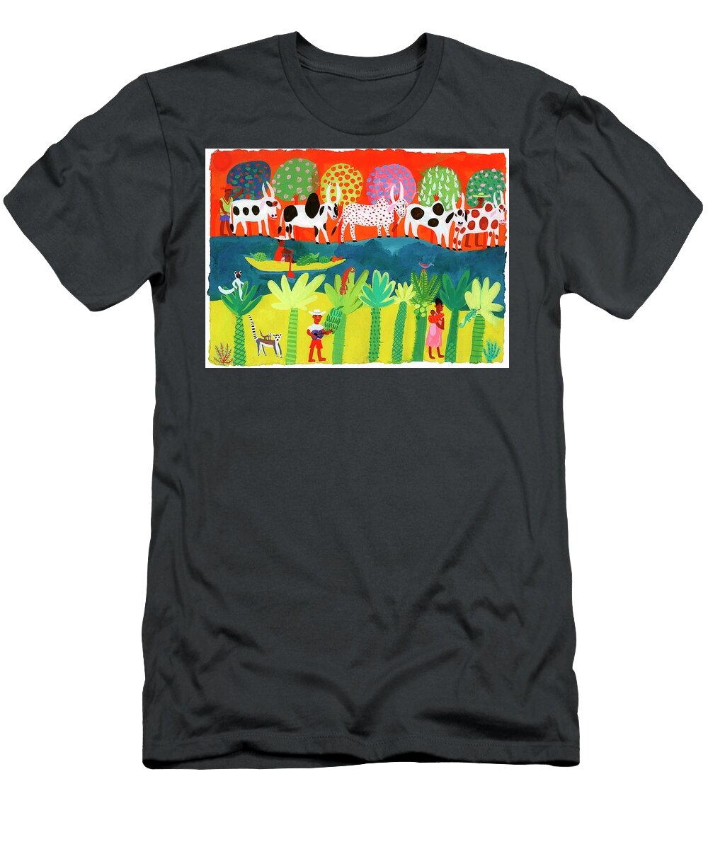 Traditional Life on River Ikon Ikon Images T-Shirt