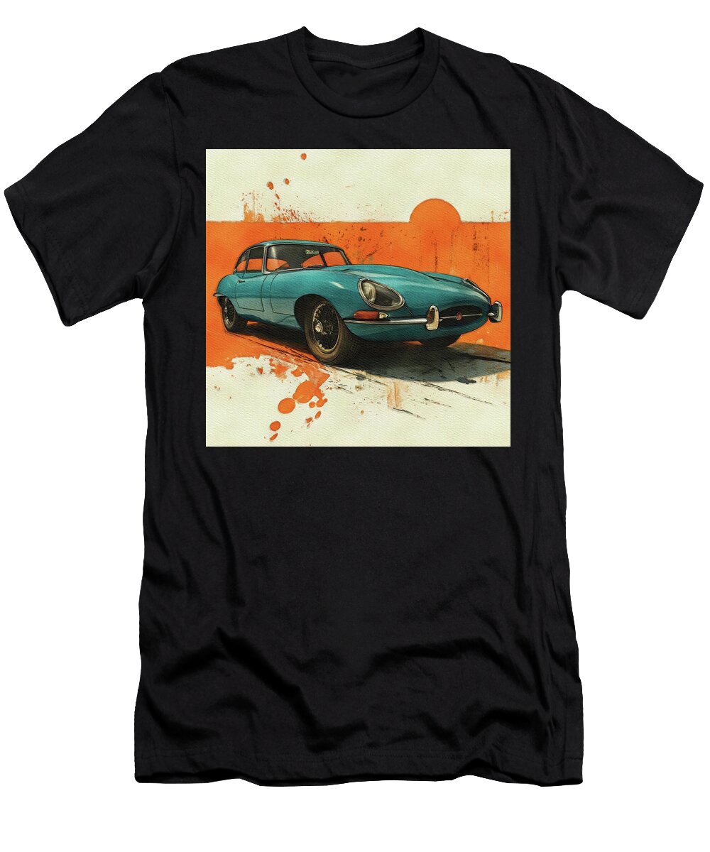 Vintage Jaguar E Type Frank Knight T-Shirt