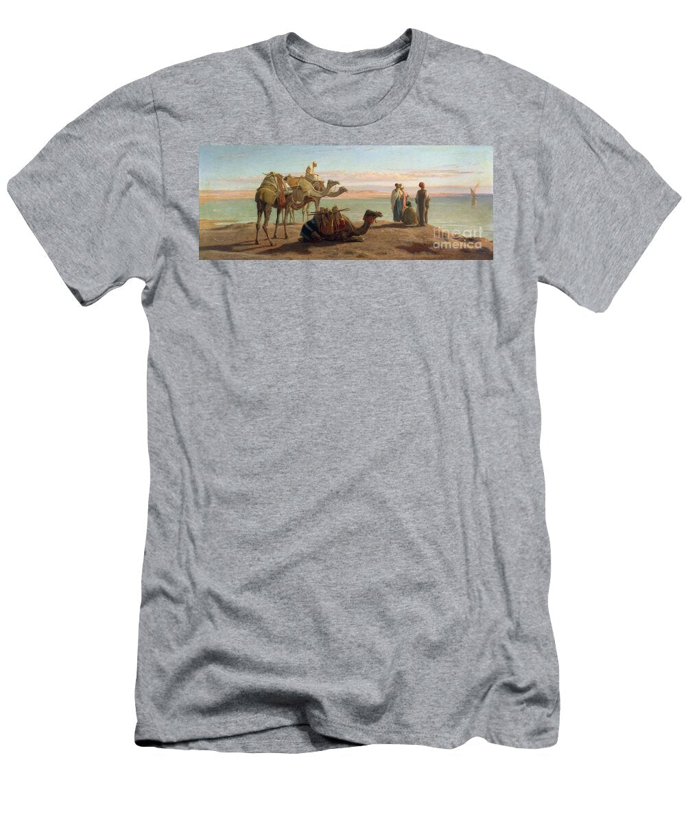 Waiting for the Boat Gulf of Suez 1872 Frederick Goodall T-Shirt